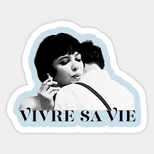 Vivre Sa Vie - Godard/Anna Karina Fanart Sticker